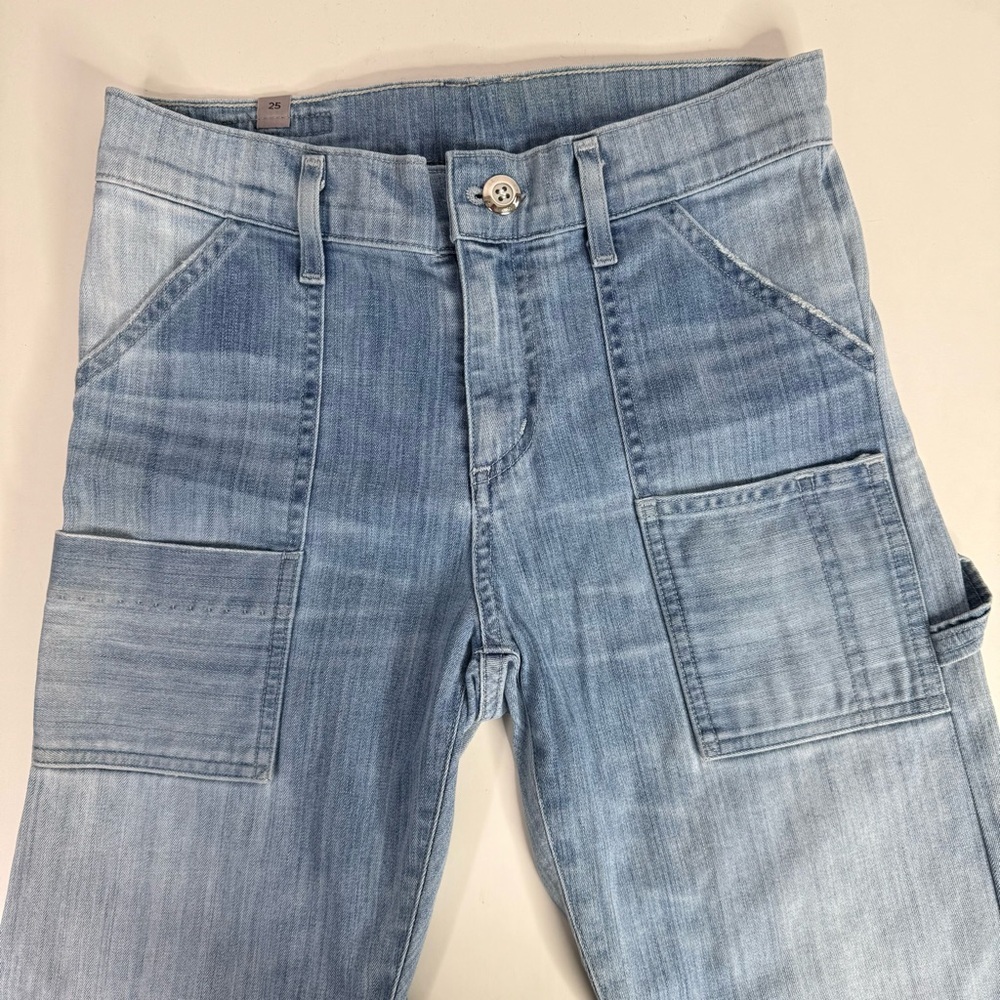 CITIZENS OF HUMANITY Leah 25 Cargo Utility Pockets 27” Waist Light Wash Jeans - Picture 6 of 15